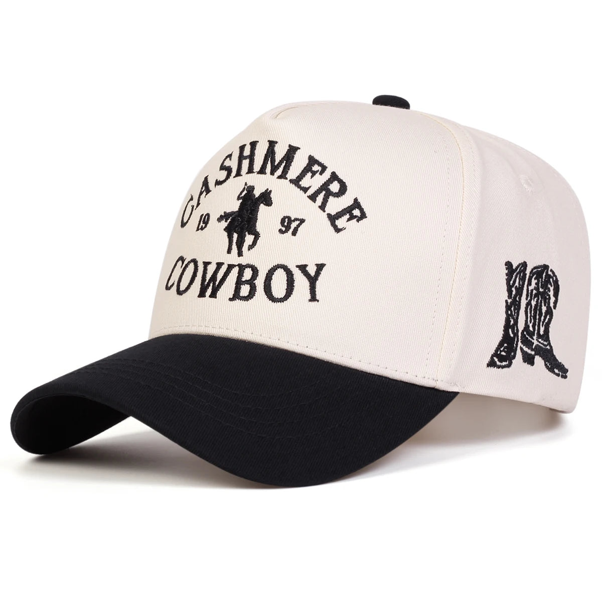 Unisex COWBOY Letter Embroidery Baseball Caps Adjustable Casual Hats Sunscreen Hat Sports Cap