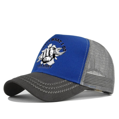 Spring Summer Printed Mesh Breathable Baseball Cap