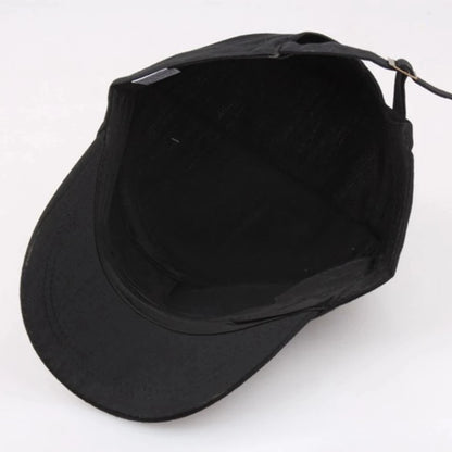 Men's Flat Top Army Baseball Cap Women Spring Solid Cotton Military Tactical Snapback