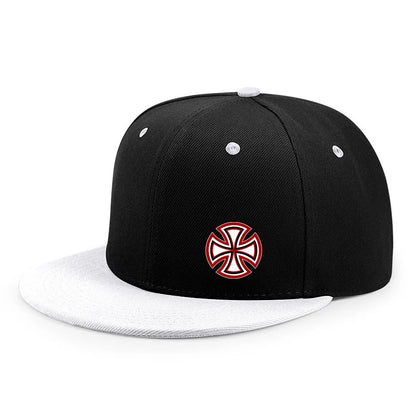 Printed Snowflake Pattern Flat Edge Baseball Cap Enlarged And Deepened