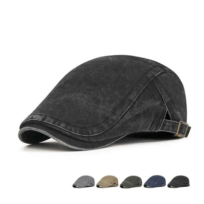 Women Men Denim Beret Newsboy Hat