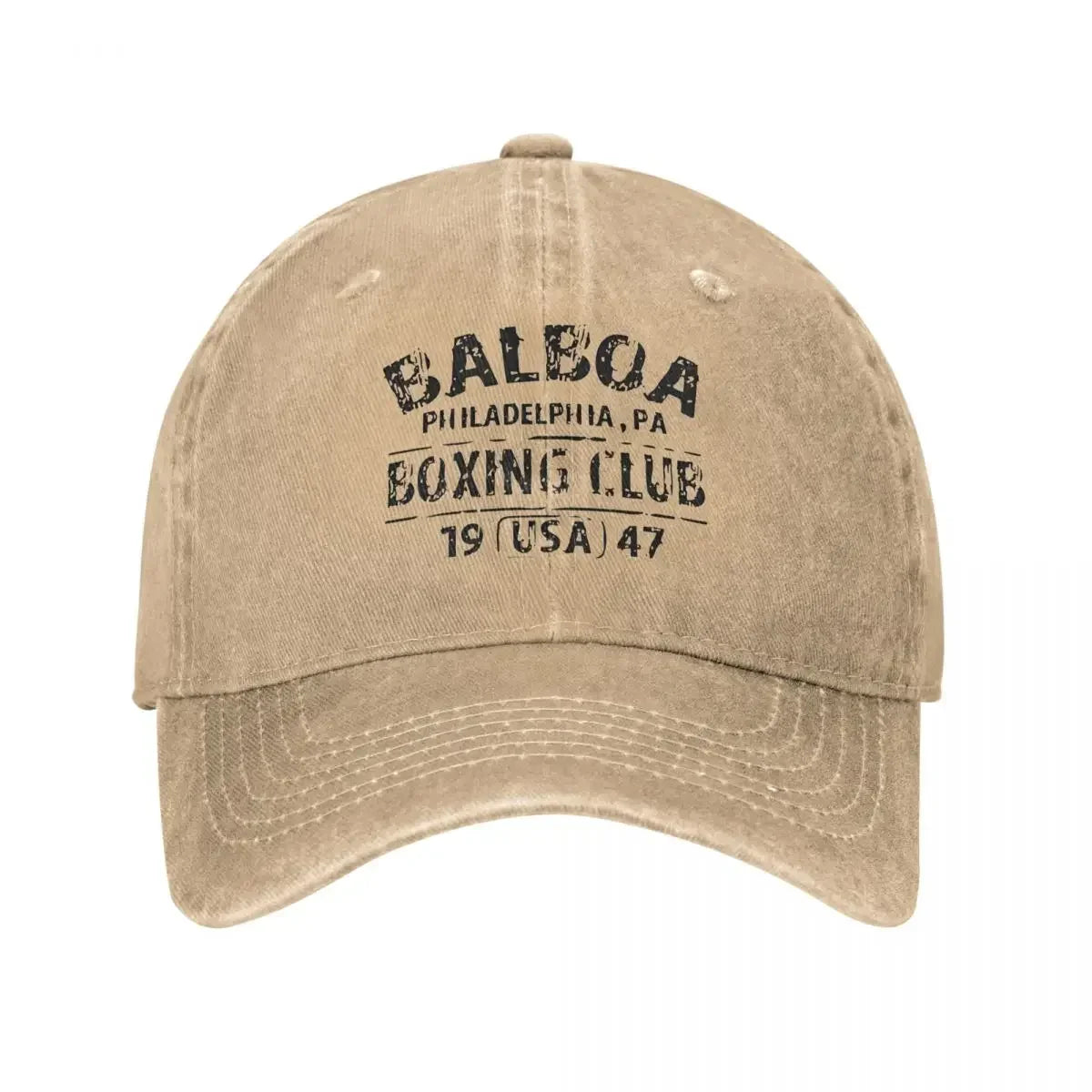 Vintage Balboa Boxing Club Movie Philly Baseball Cap Men Women Distressed Denim