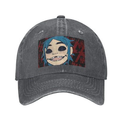 Feel Good Gorillaz Virtual Band Denim Fabric Cap