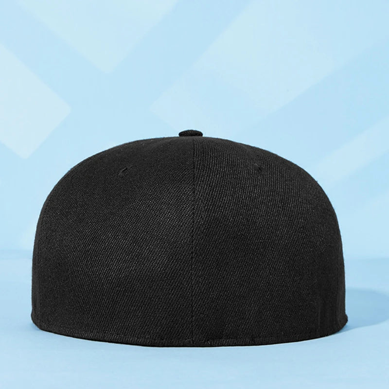 Big Bone Man Plus Size Snapback Caps Adult Flat Peak Hip Hop Fitted Hat Men Women