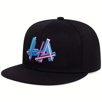 Unisex LA Letter Embroidery Hip-Hop Hats Spring Autumn Outdoor