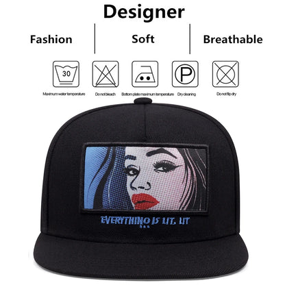 Fashion Men Women Hip Hop Baseball Cap Crown Embroidery Snapback Hat