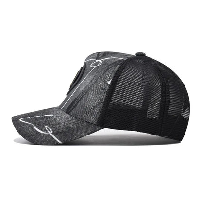 Personality 7 Letter New Design Retro Mesh Baseball Cap For Men Women Autumn Summer