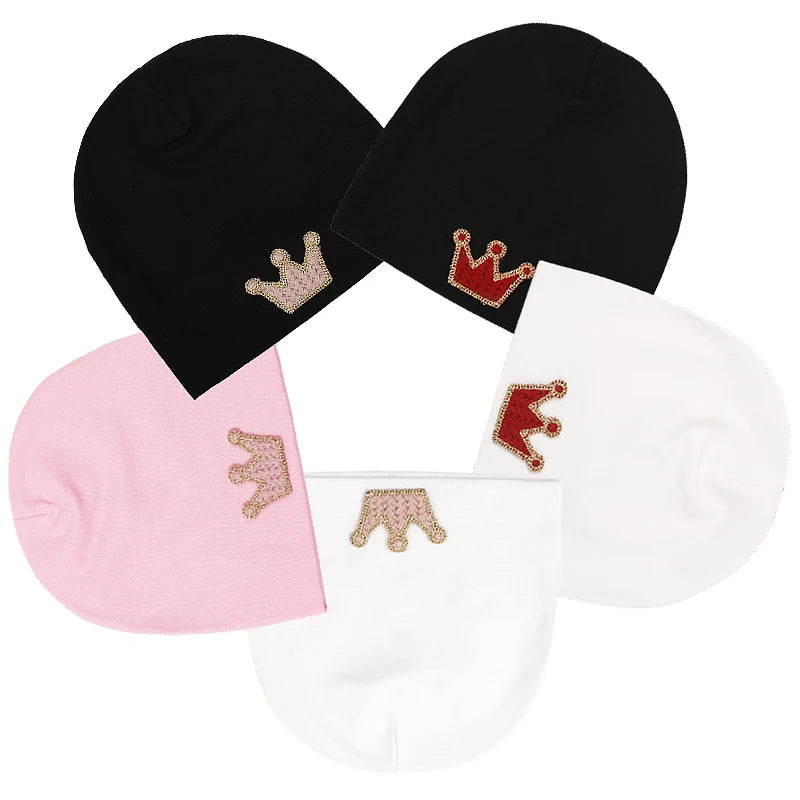 Baby Crown Hat 0-3 Months Newborn Cotton Baby Hat