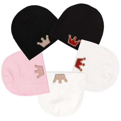Baby Crown Hat 0-3 Months Newborn Cotton Baby Hat