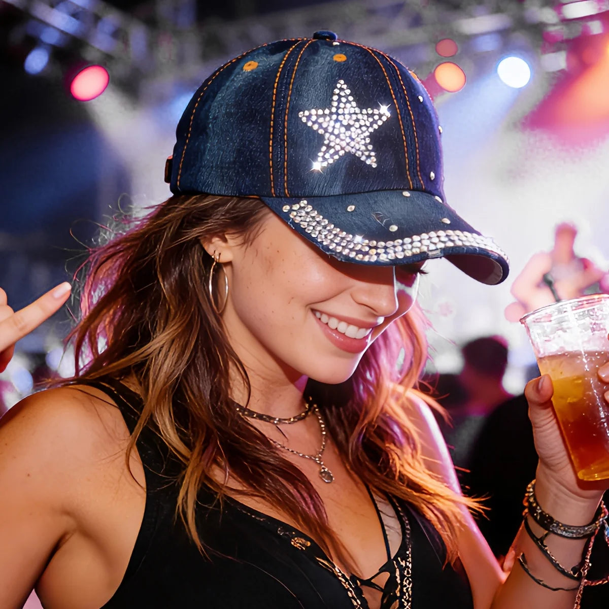 Women's Washed Distressed Baseball Cap