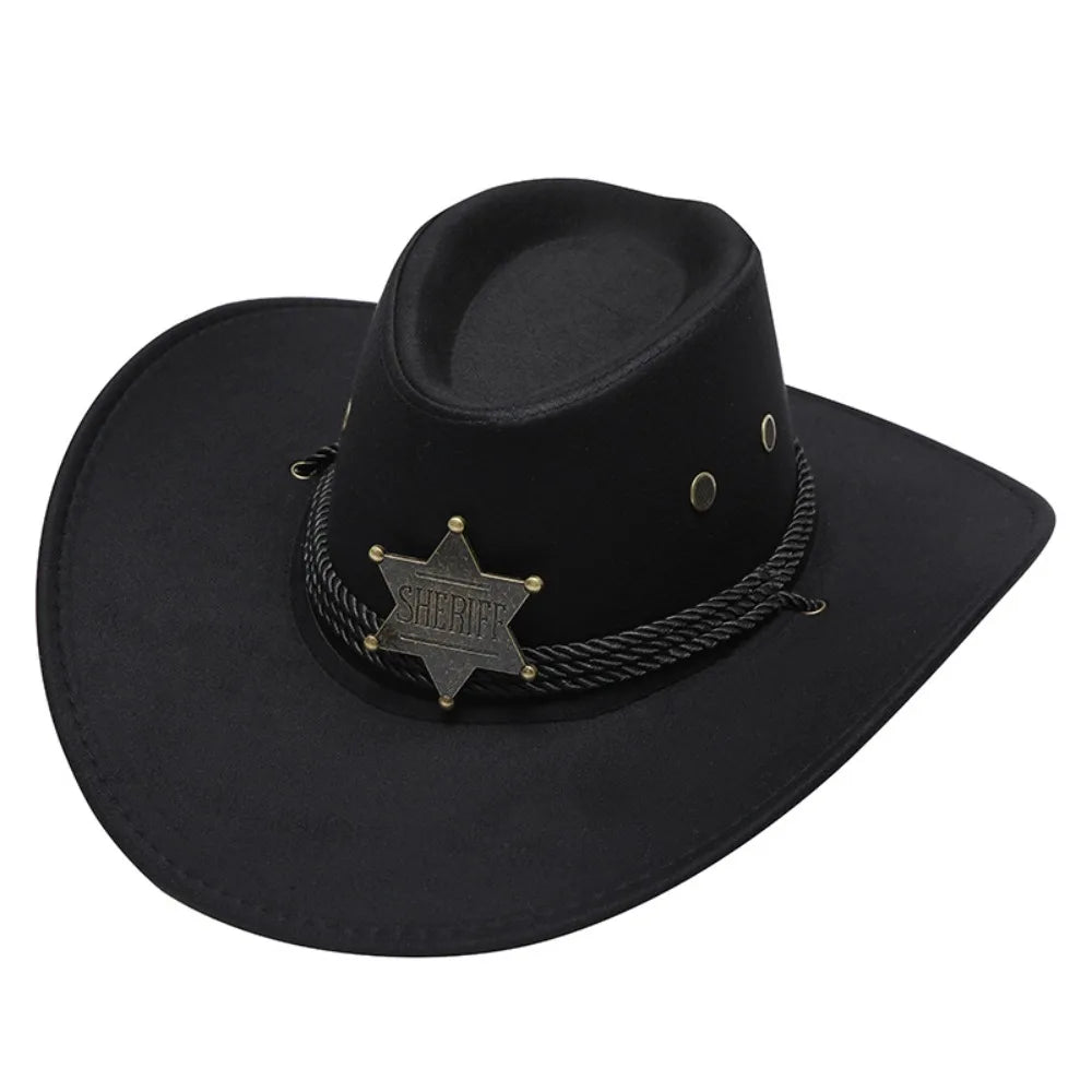 Retro Artificial Suede Beach Cowboy Hat