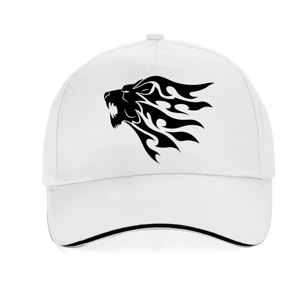 Lion Head Printing Baseball Caps Summer