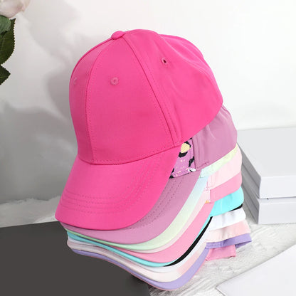 Fashion High Ponytail Kids Boy Hat Sun Hats Baseball Caps Baby Children Peaked Caps Hat