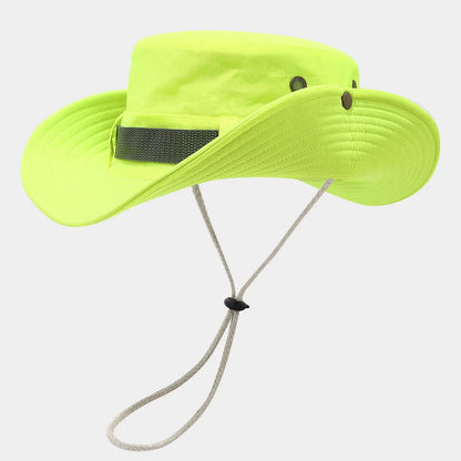 Summer Men Women Fluorescent Bucket Hat