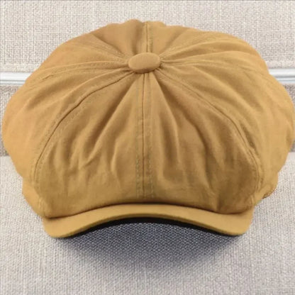 Plus Size Men's Newsboy Flat Cap 100% Cotton