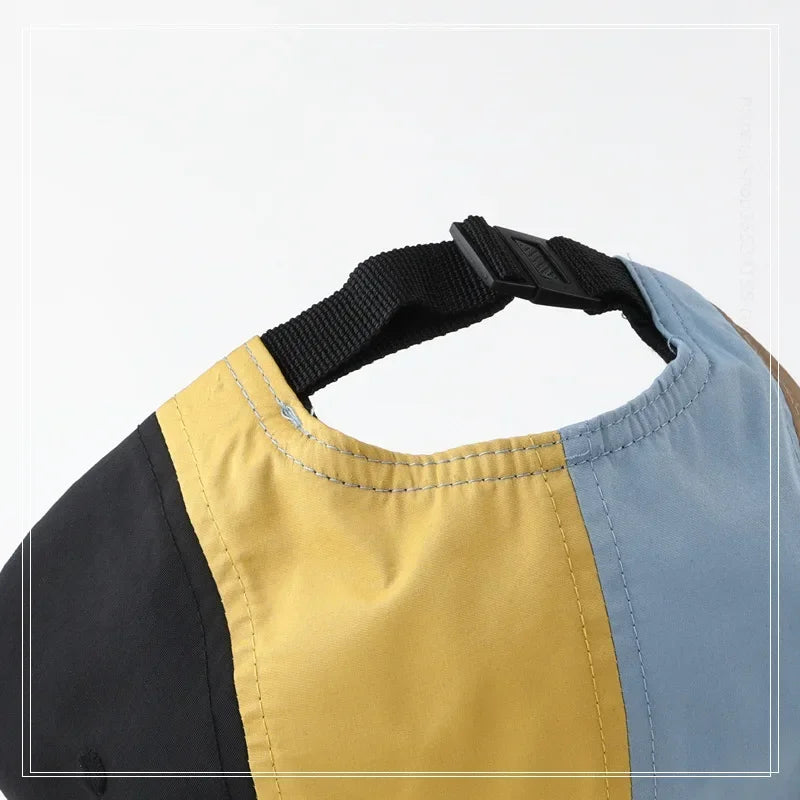 Japanese 5 Panel Color Blocking Baseball Caps