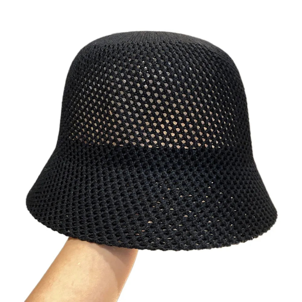 Fashion Foldable Sun Hat Fordable Wide Brim Straw Bucket Hat