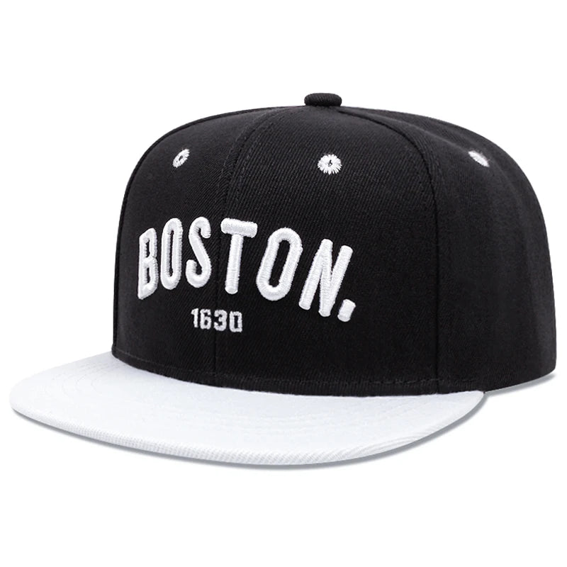 Flat Edge Hat Boston 1630 Street Hip Hop Hat