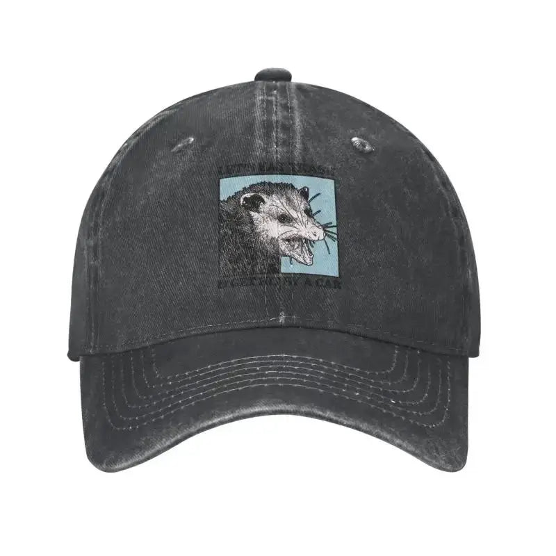 Let's Eat Trash Get Hit By A Car Baseball Cap Hip Hop Women Men's