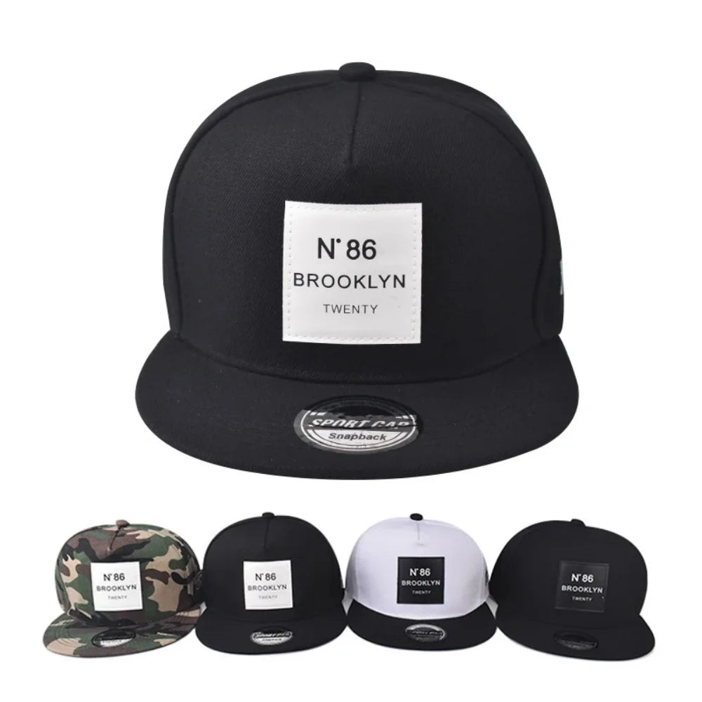 Unisex N.86 Brooklyn Print Label Embroidery Hip-hop Hats