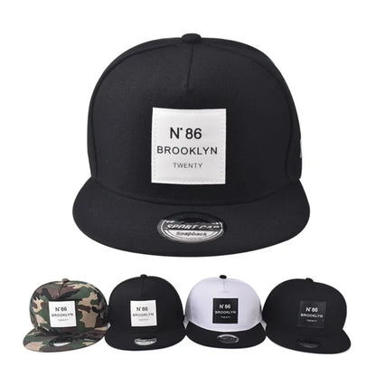 Unisex N.86 Brooklyn Print Label Embroidery Hip-hop Hats