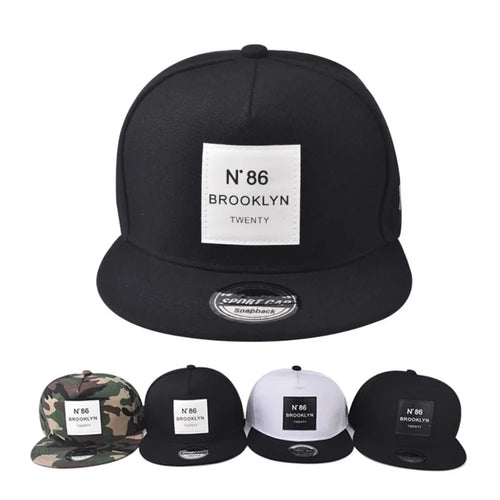 Unisex N.86 Brooklyn Print Label Embroidery Hip-hop Hats