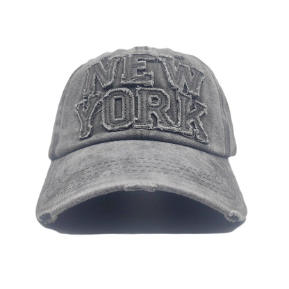New York Washed Cotton Cap For Adult Men Women Summer Baseball Caps