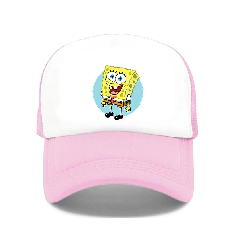 Fashion Cute SpongeBobs Print Baseball Cap Cartoon Men Women Summer