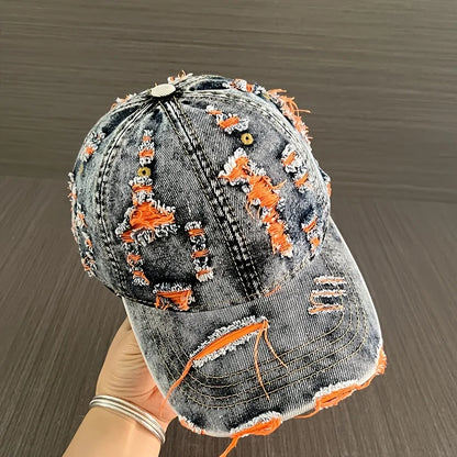 Distressed Vintage-style Retro Baseball Cap