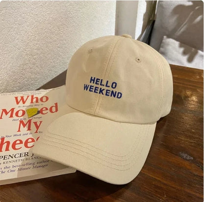 Embroidery Letter Baseball Cap Women Men Casual Peaked Caps