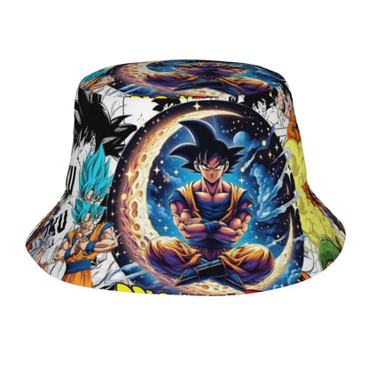 Dragon Ball Bucket Hat for Men Women Beach Goku Anime Sun Hat