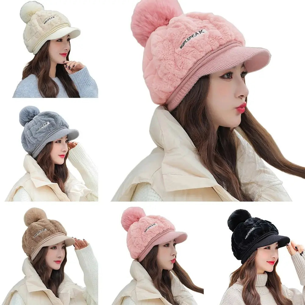 New Keep Warm Knitted Hat Windproof Thickened Ear Protection Hat