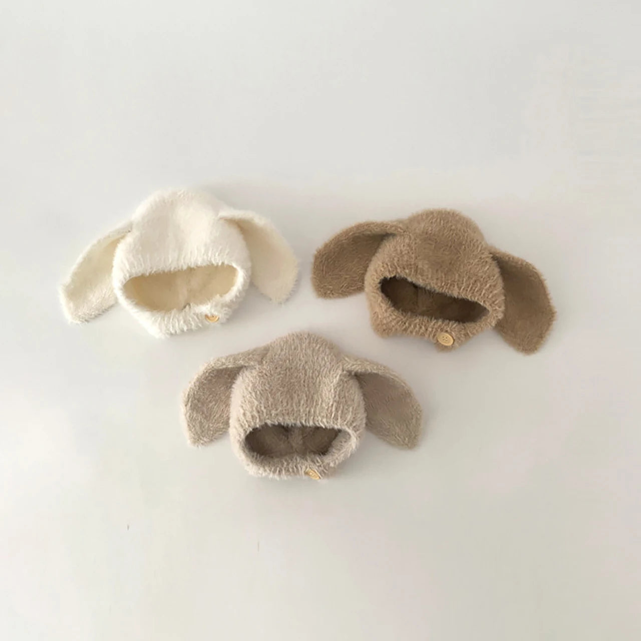 Winter Baby Earflap Hat Cute Rabbit Ear Plush Infant Boy Girl Cap