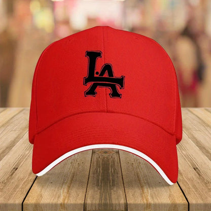 1Packaged Trendy Versatile LA Letter Print Casual Baseball Cap Unisex