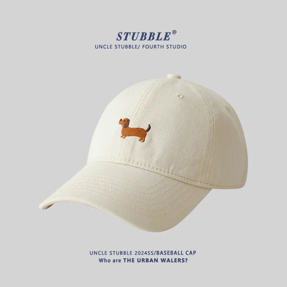 Unisex Original Design Embroidered Sausage Dog Baseball Cap