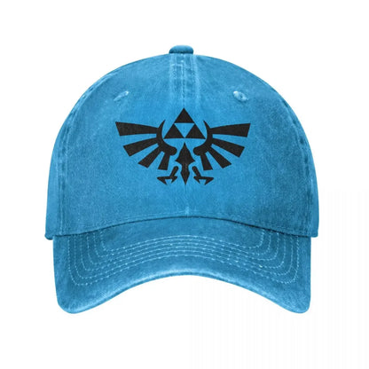 The  Of Logo Baseball Cap Vintage Distressed Denim