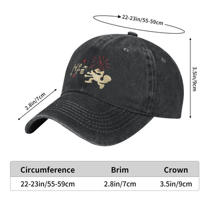 Hope On The Stage Tour Baseball Cap Fashion Distressed Denim