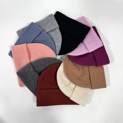 Men Women 100% Merino Wool Beanie Hat