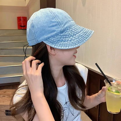 Summer Sun Cowboy Hat Foldable Wide Brim Women Hiking Bucket Hat