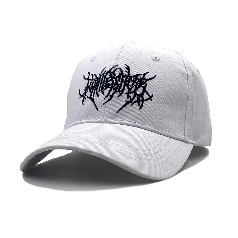 Gothic Street Punk Frauen Baseball Cap Cotton Fashion Embroidery Outdoor