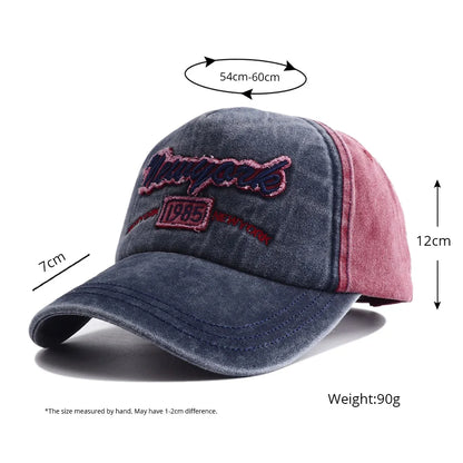 New Unisex Washed Cotton Snapback Hat