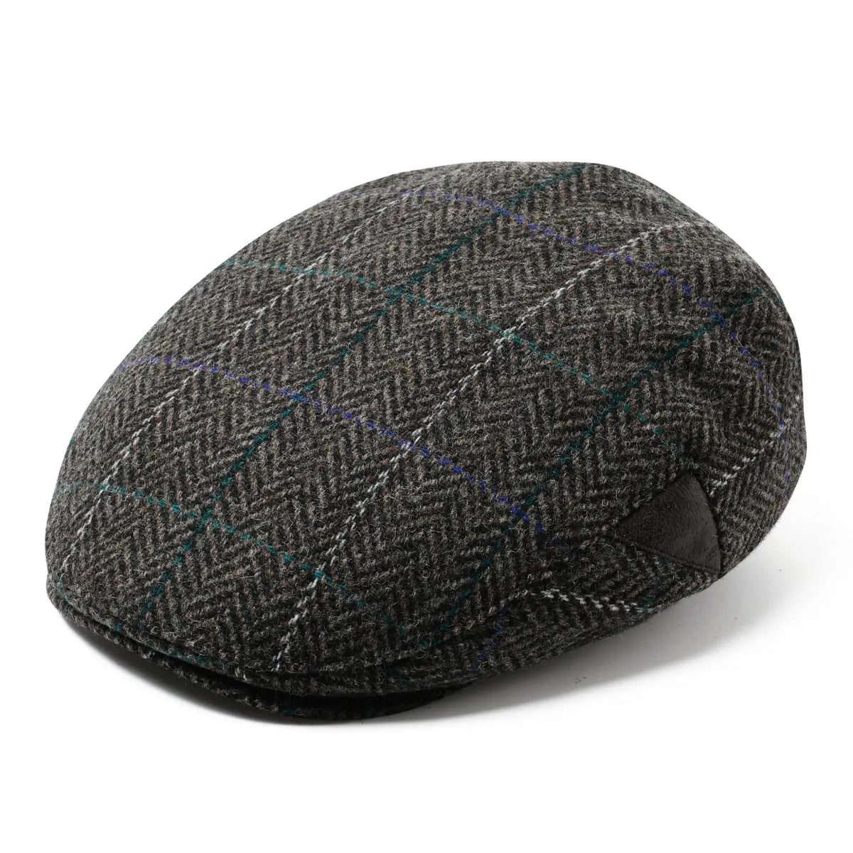 Men’s Herringbone Wool Blend Tweed Newsboy Ivy Hat