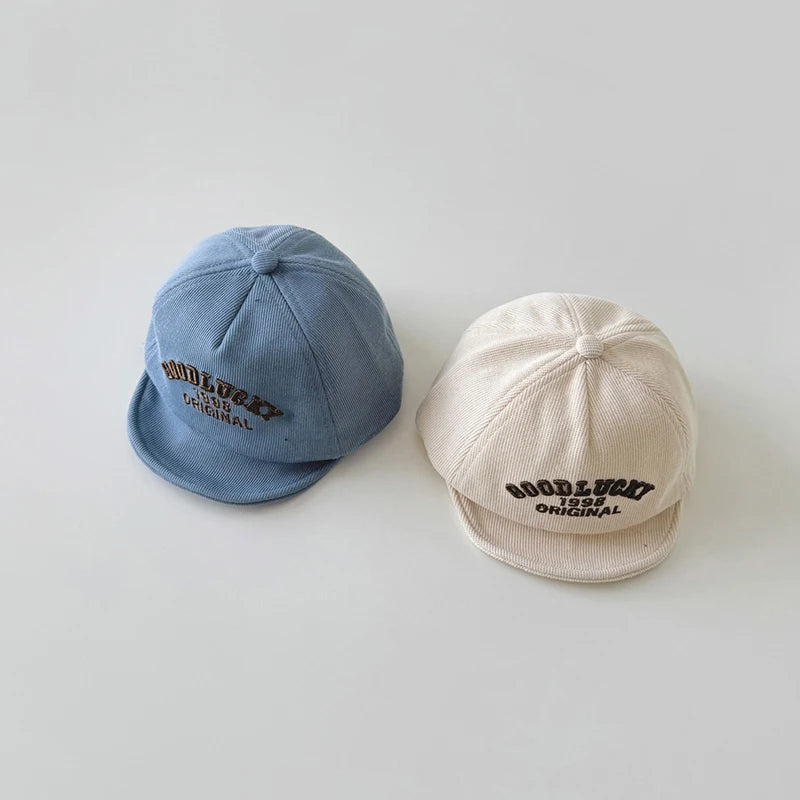 Spring Letter Embroidery Baby Sun Hat Soft Brim Baby Boys Girls Baseball Cap Adjustable Infant Casual Peaked Hat