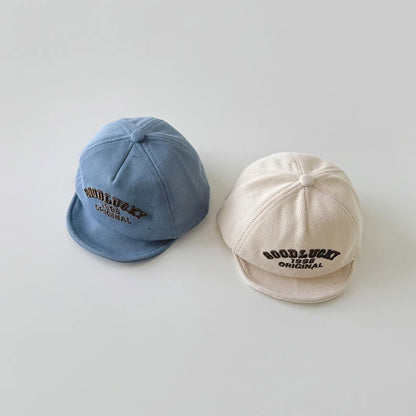 Spring Letter Embroidery Baby Sun Hat Soft Brim Baby Boys Girls Baseball Cap Adjustable Infant Casual Peaked Hat