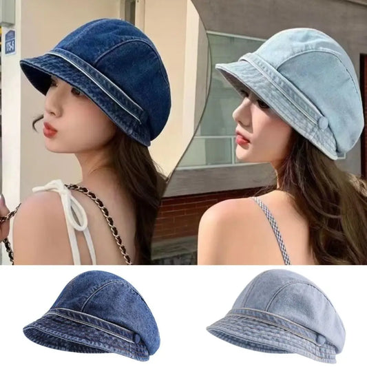 Cute Retro Fisherman Hat Solid Color Cold Resistance Bucket Hats