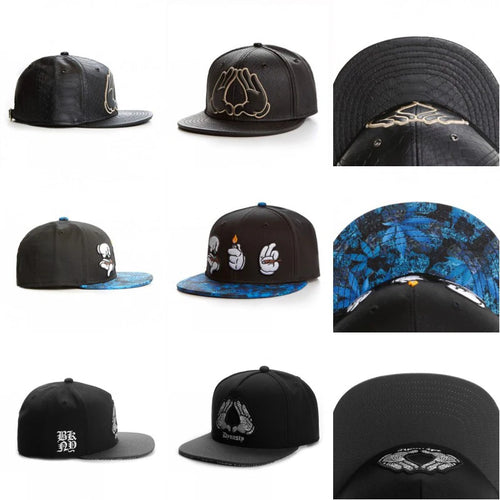 Fashion Black Leather Cap Adult Outdoor Casual Sun Baseball Cap