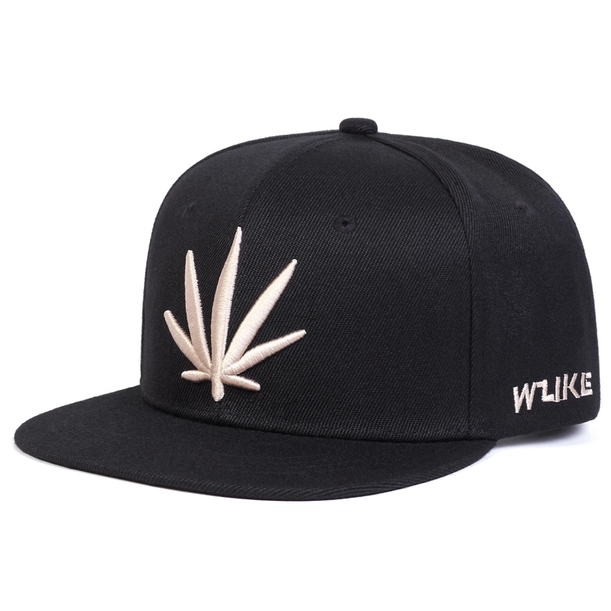 Unisex Plant Embroidery Hip-Hop Hats Outdoor Adjustable