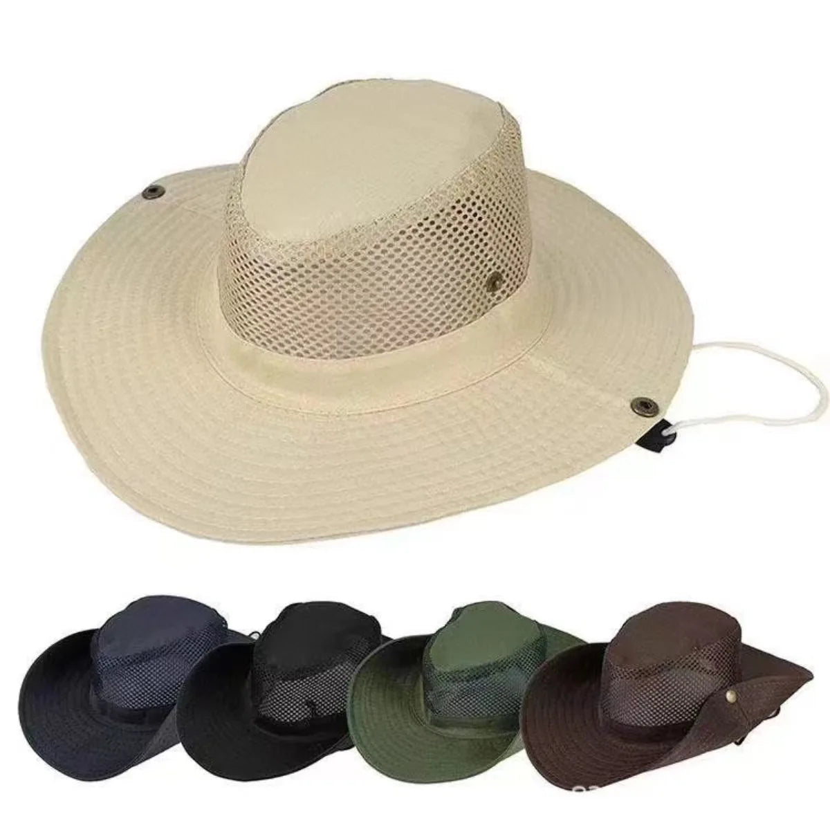 Men's Summer Mesh Breathable Sunscreen Hat Outdoor