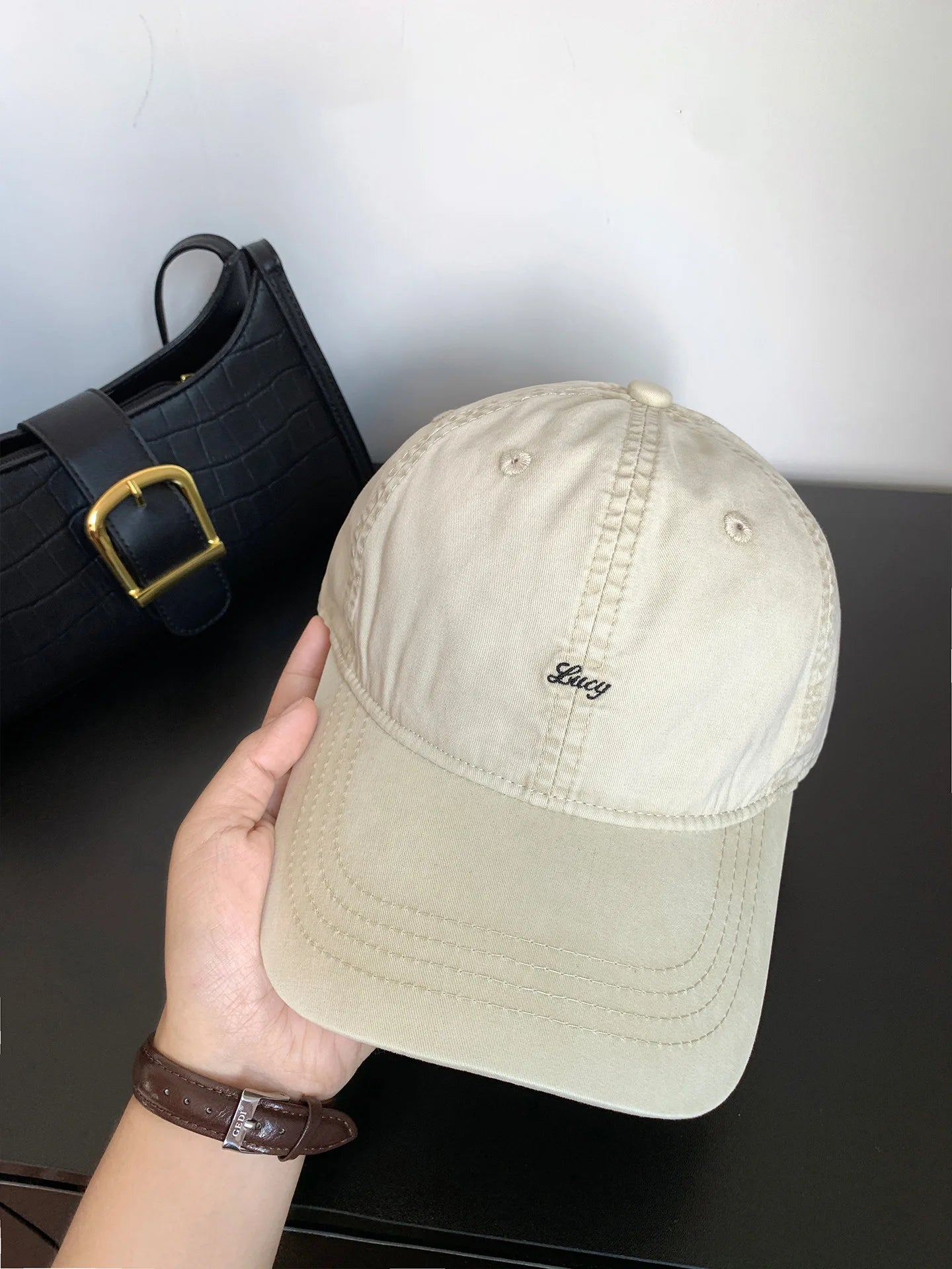 Retro Cotton Baseball Caps Spring Summer Letter Embroidery Sun Hats For Men & Women