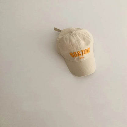 Solid Letter Kids Baseball Cap Embroidery Children Girls Boys Sun Hat